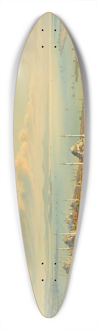 Hubert Sattler - Constantinople From The Fire Tower Of Beyazit 39.3 inch art pintail longboard deck