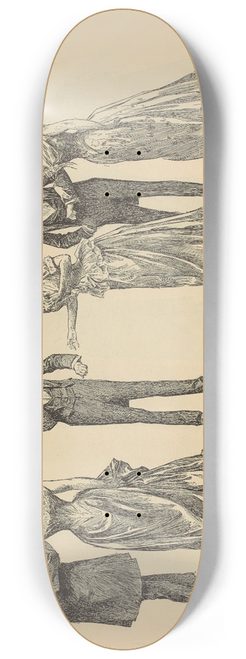 Charles Dana Gibson - That delicious moment. 8.25 inch art skate deck