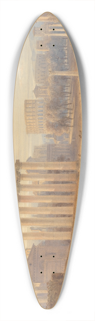 Hugh William Williams - View of the Forum in Rome 39.3 inch art pintail longboard deck