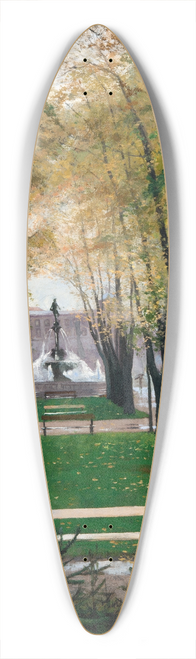 Hugo Birger - View from the Windows of the Frstenberg Gallery 39.3 inch art pintail longboard deck