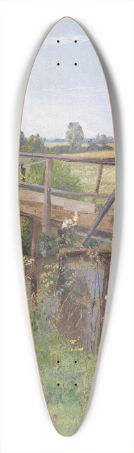 Hugo Darnaut - Sommerlandschaft mit Brcke 39.3 inch art pintail longboard deck