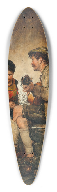 Hugo Engl - A Serenade 39.3 inch art pintail longboard deck