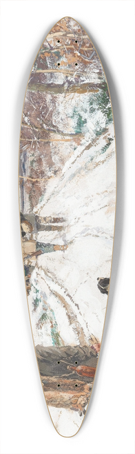Hugo Mhlig - A hinting party in winter 39.3 inch art pintail longboard deck
