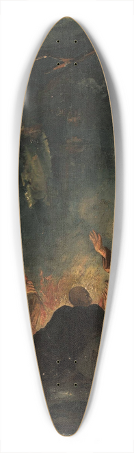 Ignacy Gierdziejewski - Rzewuski, priest Marek and Puaski in the Niepoomice Forest 39.3 inch art pintail longboard deck