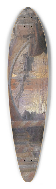 Imre Gergely - Abendstimmung in Venedig 39.3 inch art pintail longboard deck