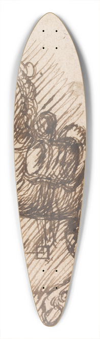 Inigo Jones - A Plumed Saddle-Horse 39.3 inch art pintail longboard deck