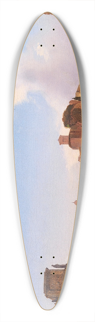 Ippolito Caffi - A View Of The Roman Forum With The Arch Of Constantine 39.3 inch art pintail longboard deck