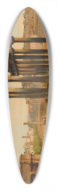 Ippolito Caffi - Rome, A View Of The Forum In Afternoon Light 39.3 inch art pintail longboard deck