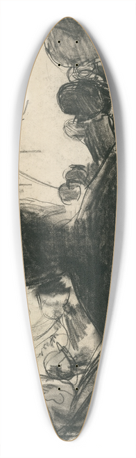 Isaac Israls - Circusscne 39.3 inch art pintail longboard deck