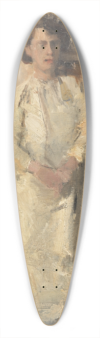 Isaac Israls - Portrait of the artist Theo Nieuwenhuis in his studio 39.3 inch art pintail longboard deck