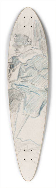 Ivan Ivanec - Oficer Legionu UKraiskich Strzelcw Siczowych (1914-1920) w lesie 39.3 inch art pintail longboard deck