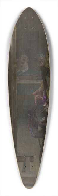 Jacek Malczewski - Inspiration of the Painter 39.3 inch art pintail longboard deck