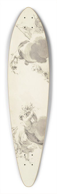Jacob de Wit - Bacchus, Ceres und Flora mit Gefolge in Wolken schwebend 39.3 inch art pintail longboard deck