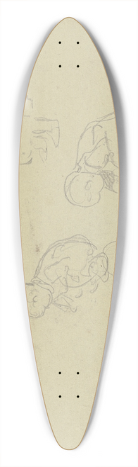 Jacob Happ - Studies of a child 39.3 inch art pintail longboard deck