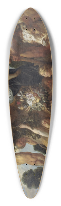 Jacob Jordaens - Achelous Defeated by Hercules. The Origin of the Cornucopia. (Allegory of Fruitfulness) 39.3 inch art pintail longboard deck