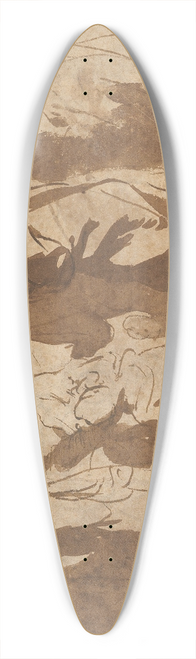 Jacob Jordaens - Christ Healing the Paralytic 39.3 inch art pintail longboard deck