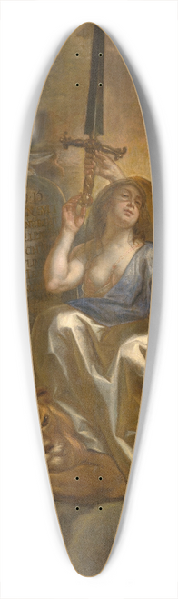 Jacob Jordaens - Human Law Founded on the Divine Justice 39.3 inch art pintail longboard deck