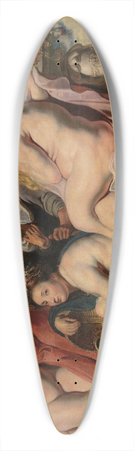 Jacob Jordaens - The Daughters of Cecrops Finding the Child Erichthonius 39.3 inch art pintail longboard deck