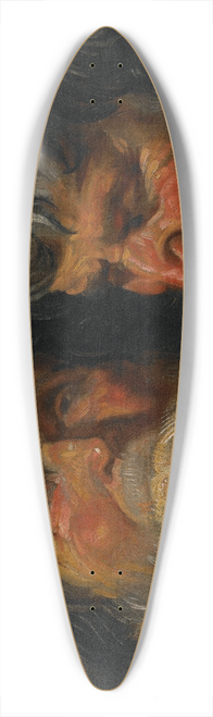 Jacob Jordaens - Two Studies of the Head of an Old Man 39.3 inch art pintail longboard deck