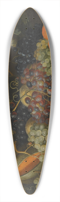 Jacob Marrel - Still Life With Red, Black And Green Grapes On The Vine, Together With Oranges 39.3 inch art pintail longboard deck