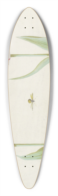 Jacob Marrel - Twee tulpen met twee kersen en bij 39.3 inch art pintail longboard deck