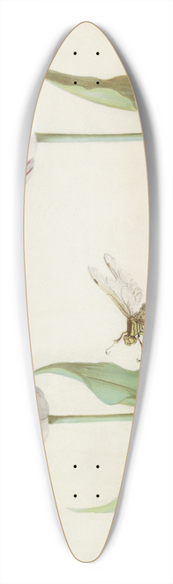 Jacob Marrel - Twee tulpen met waterjuffer en sprinkhaan 39.3 inch art pintail longboard deck