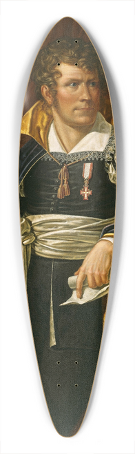 Jacob Munch - Portrait of the Sculptor Bertel Thorvaldsen 39.3 inch art pintail longboard deck