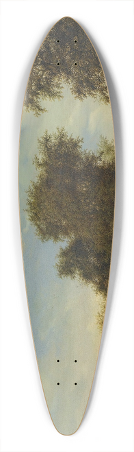 Jacob Salomonsz. van Ruysdael - A River Landscape With A Ferry Boat 39.3 inch art pintail longboard deck