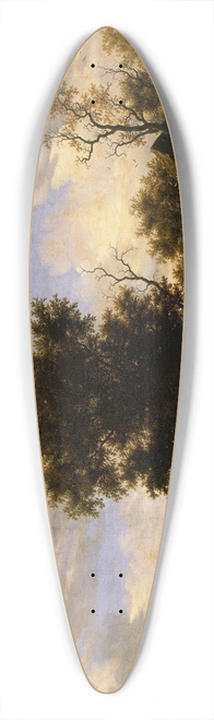 Jacob Salomonsz. van Ruysdael - River scene with ferry boat 39.3 inch art pintail longboard deck