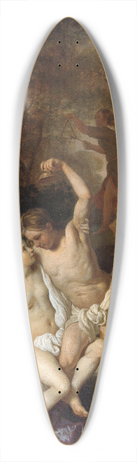 Jacob Van Loo - Scene With Bacchante 39.3 inch art pintail longboard deck Jacob Van Loo - Scene With Bacchante 39.3 inch art pintail longboard deck
