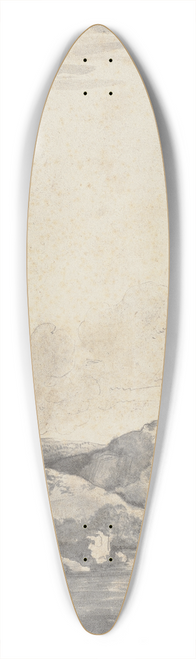 Jacob van Ruisdael - Rock section by the water 39.3 inch art pintail longboard deck