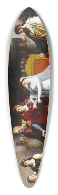Jacques Augustin Pajou - Dernire scne de la tragdie Rodogune au Thtre-Franais 39.3 inch art pintail longboard deck