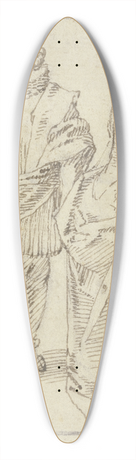 Jacques Callot - Ein Kavalier mit seiner Dame 39.3 inch art pintail longboard deck