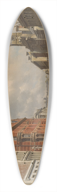 Jacques Franois Carabain - Queen Street, Auckland 39.3 inch art pintail longboard deck