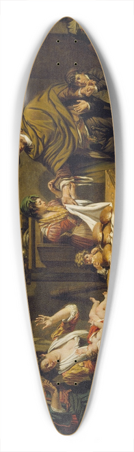 Jacques Sablet - The Self-sacrifice of a father 39.3 inch art pintail longboard deck