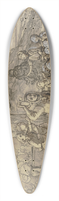 Jakob Becker - Grape harvest 39.3 inch art pintail longboard deck