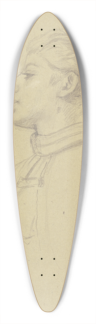 Jakob Becker - Junge Frau, in leichter Untersicht nach links 39.3 inch art pintail longboard deck