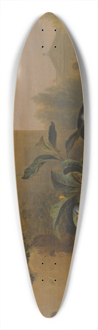 Jakob Bogdny - An Extensive Landscape With A Capuchin Squirrel Monkey, Two Guinea Pigs, A Blue Tit And An Amazon St. Vincent Parrot 39.3 inch art pintail longboard deck