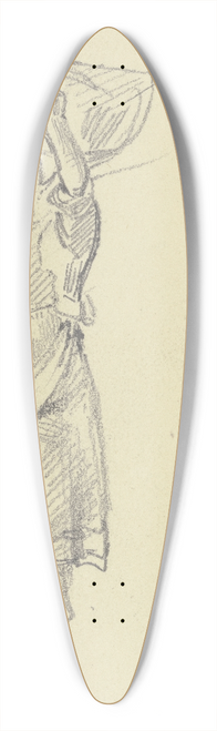 Jakob Frchtegott Dielmann - Eine Frau, die ein groes Bndel auf dem Kopf trgt, nach links und von vorne 39.3 inch art pintail longboard deck