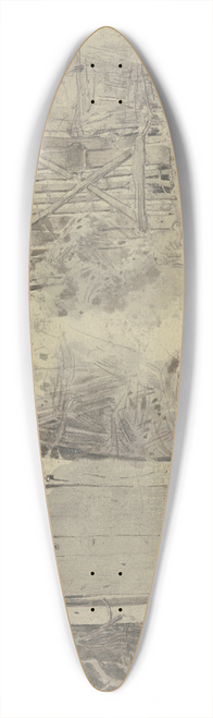 Jakob Frchtegott Dielmann - Zwei Gartentore in Dausenau 39.3 inch art pintail longboard deck