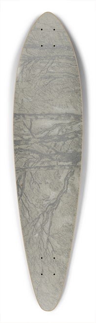 Jakob Maurer - A sapling birch grove 39.3 inch art pintail longboard deck