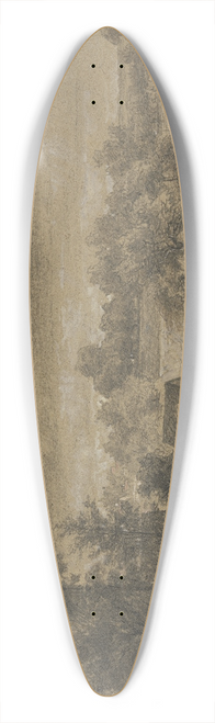 Jakob Maurer - Landscape in the Taunus 39.3 inch art pintail longboard deck