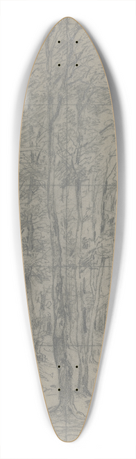 Jakob Maurer - Saplings on a slope 39.3 inch art pintail longboard deck