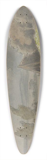 Jakob Maurer - Taunus landscape 39.3 inch art pintail longboard deck
