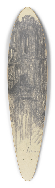 Jakob Nussbaum - Westtrme der Kathedrale von Laon 39.3 inch art pintail longboard deck