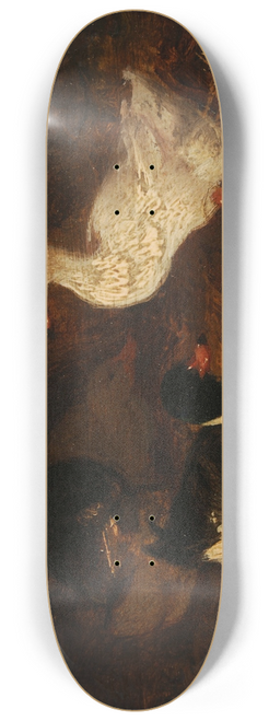 Charles Emile Jacque - Canards dans une basse-cour 8.25 inch art skate deck