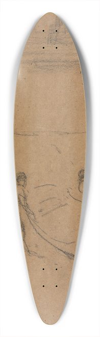 James Abbott McNeill Whistler - Two Men and a Boat 39.3 inch art pintail longboard deck
