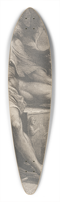 James Barry - Philoctetes in the Island of Lemnos 39.3 inch art pintail longboard deck