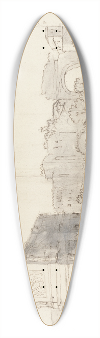 James Barry - Rome, A View of the Arch of Constantine with Other Ruins 39.3 inch art pintail longboard deck