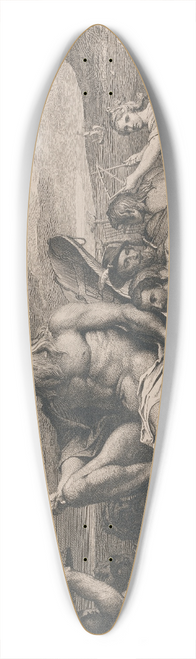 James Barry - The Thames or the Triumph of Navigation (Designs for the Great Room of the Society for the Encouragement of the Arts) 39.3 inch art pintail longboard deck